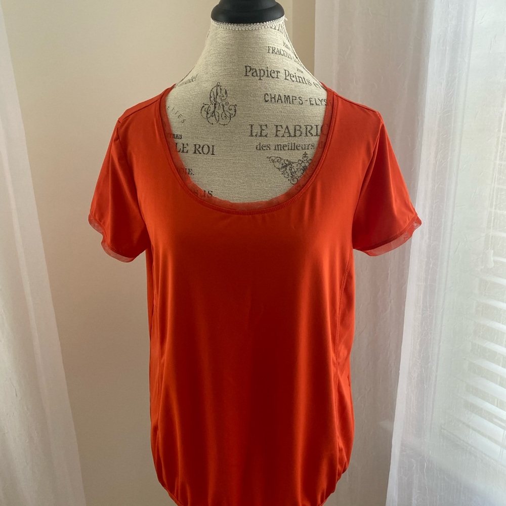 Joe Vibrant Orange Short Sleeve Top